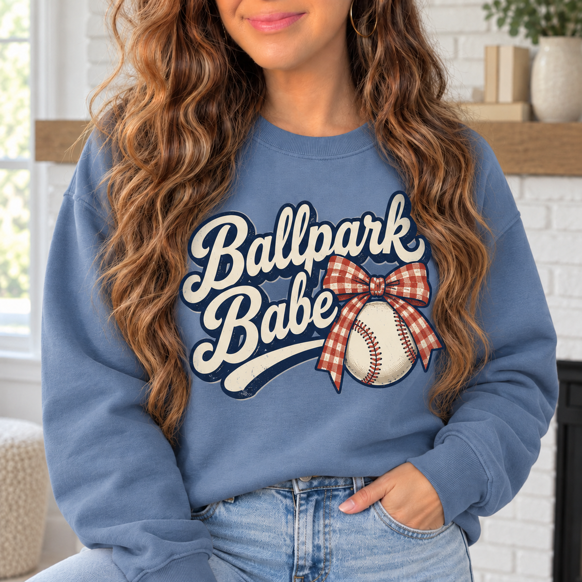 Ballpark Babe boutique modeled mockup