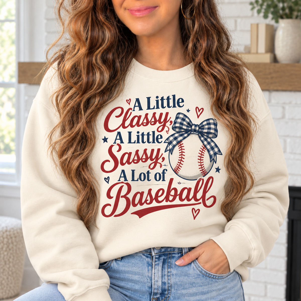 A Little Classy, a Little Sassy, a Lot of Baseball boutique modeled mockup