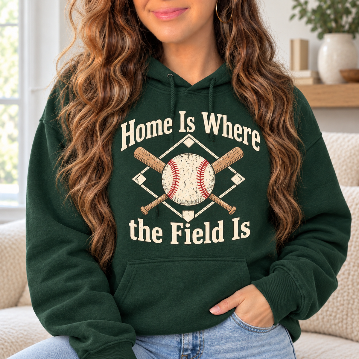 Home Is Where the Field Is boutique modeled mockup
