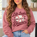 Life Looks Better from the Bleachers boutique modeled mockup