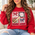 Baseball Season: Vintage Collage boutique modeled mockup