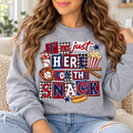 I’m Just Here for the Snack boutique modeled mockup