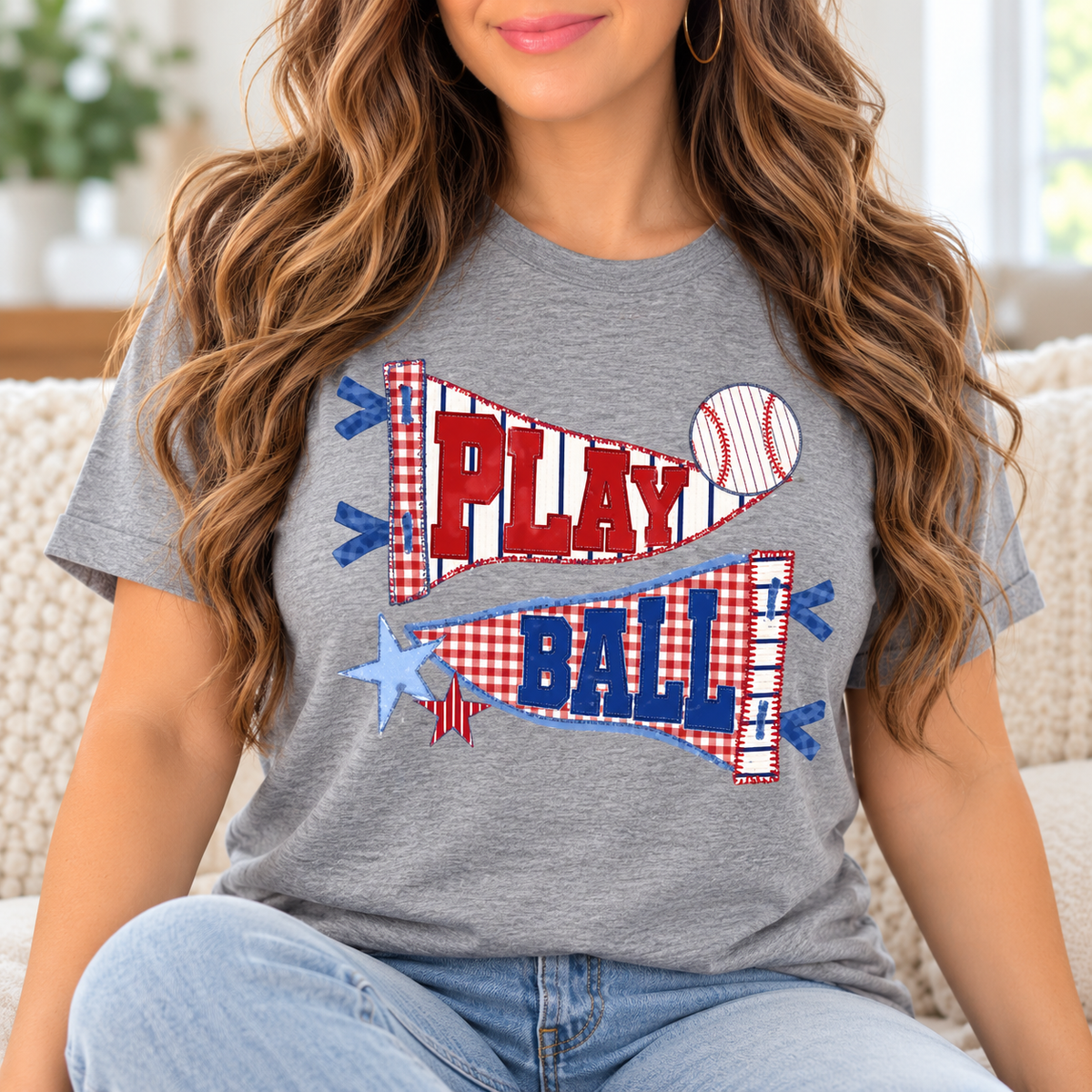 Play Ball: Pennant Banners boutique modeled mockup