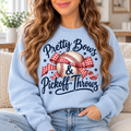 Pretty Bows & Pickoff Throws boutique modeled mockup