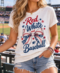 Red, White & Baseball boutique modeled mockup