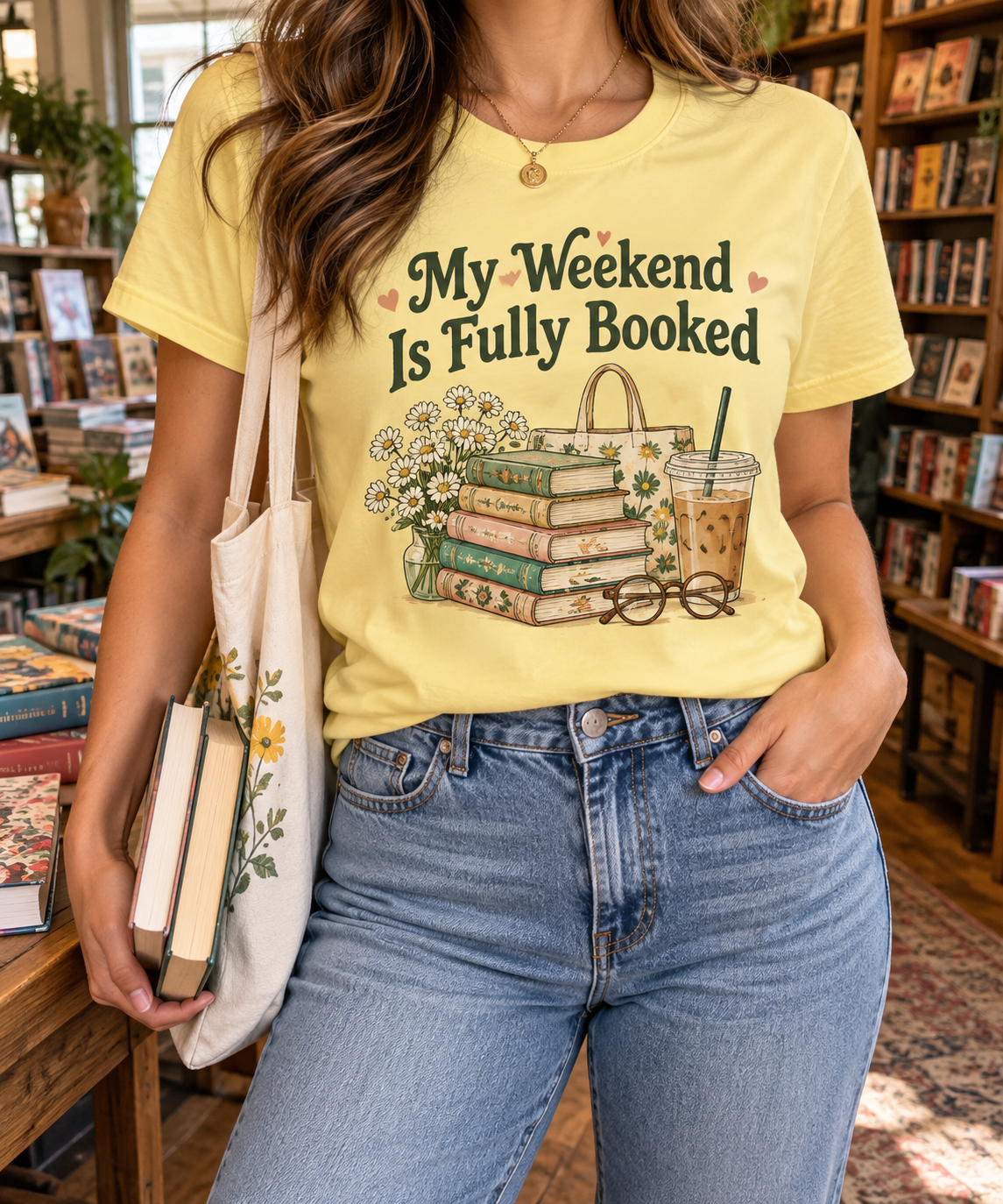 My Weekend Is Fully Booked boutique modeled mockup