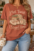 Plot Twist, I Stayed Home: Slippers boutique modeled mockup