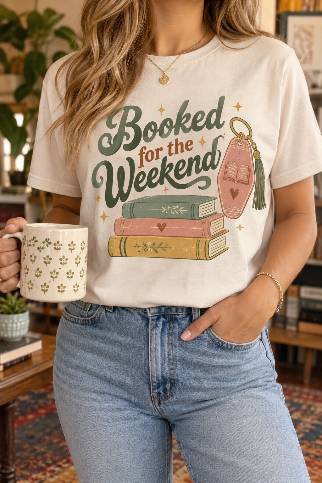 Booked for the Weekend: Book Tag boutique modeled mockup