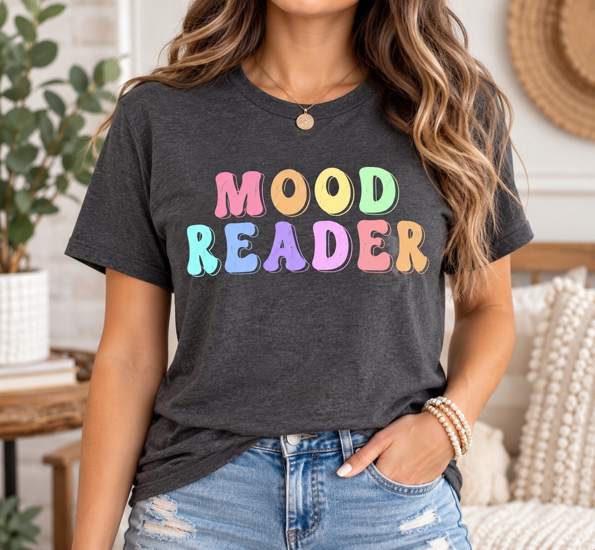 Mood Reader boutique modeled mockup
