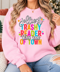 Jolliest Trashy Reader This Side of Town boutique modeled mockup