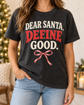 Dear Santa Define Good boutique modeled mockup