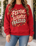 Festive. Slightly. Frazzled. boutique modeled mockup