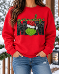 Grinchy Mom — Faux Sequins boutique modeled mockup