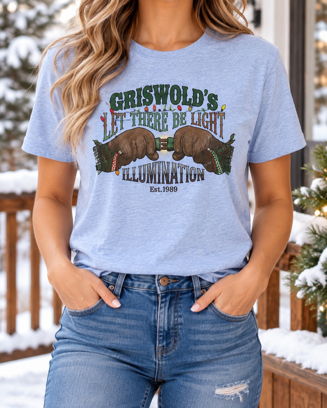 Griswold’s Let There Be Light boutique modeled mockup