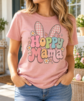 Hoppy Mama boutique apparel mockup, front design