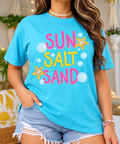 Sun, Salt & Sand boutique apparel mockup, front design