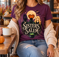 Sisters of Salem modeled shirt, cropped below the face