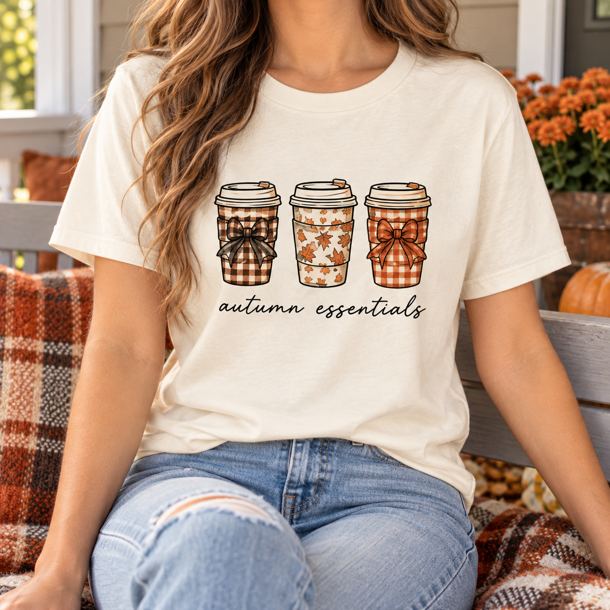 Autumn Essentials boutique modeled mockup
