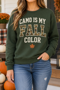 Camo Is My Fall Color boutique modeled mockup