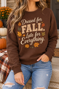 Dressed for Fall, Late for Everything boutique modeled mockup