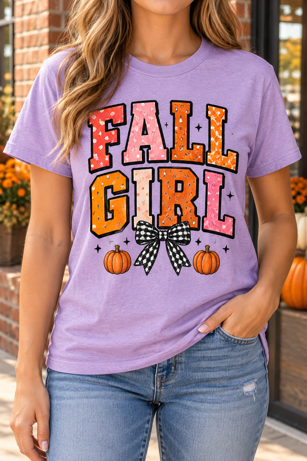 Fall Girl boutique modeled mockup