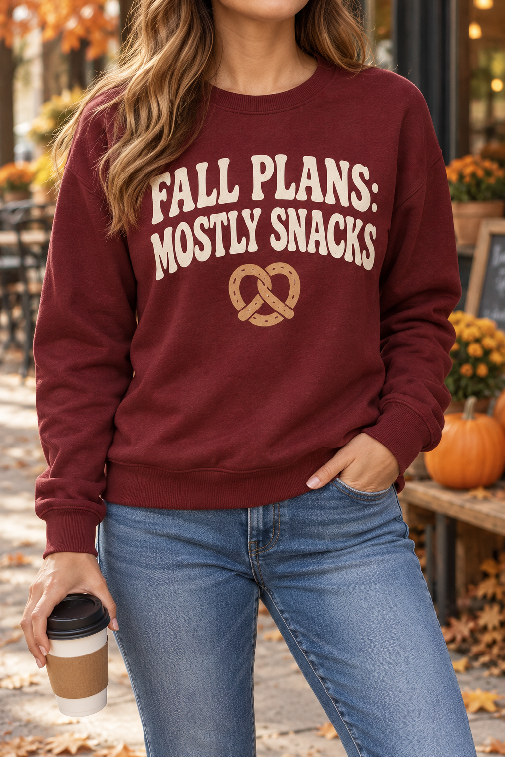 Fall Plans: Mostly Snacks boutique modeled mockup