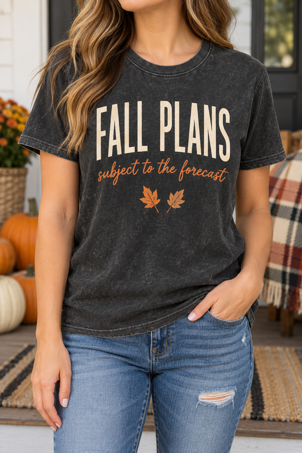 Fall Plans: Subject to the Forecast boutique modeled mockup