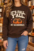 It’s Fall, Y’all boutique modeled mockup