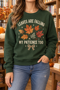 Leaves Are Falling, My Patience Too boutique modeled mockup
