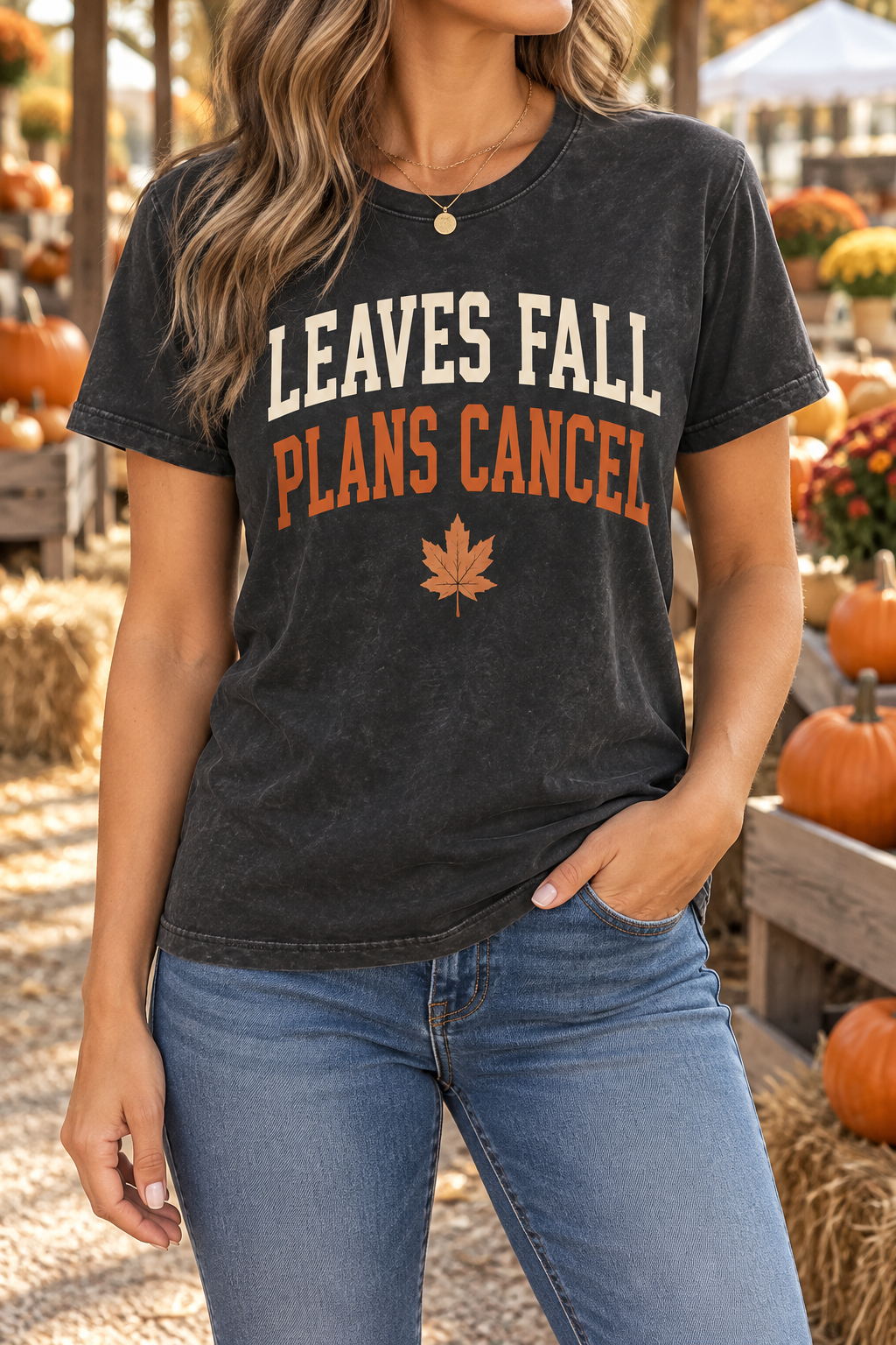 Leaves Fall, Plans Cancel boutique modeled mockup