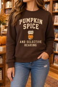 Pumpkin Spice & Selective Hearing boutique modeled mockup