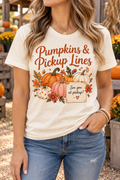 Pumpkins & Pickup Lines boutique modeled mockup