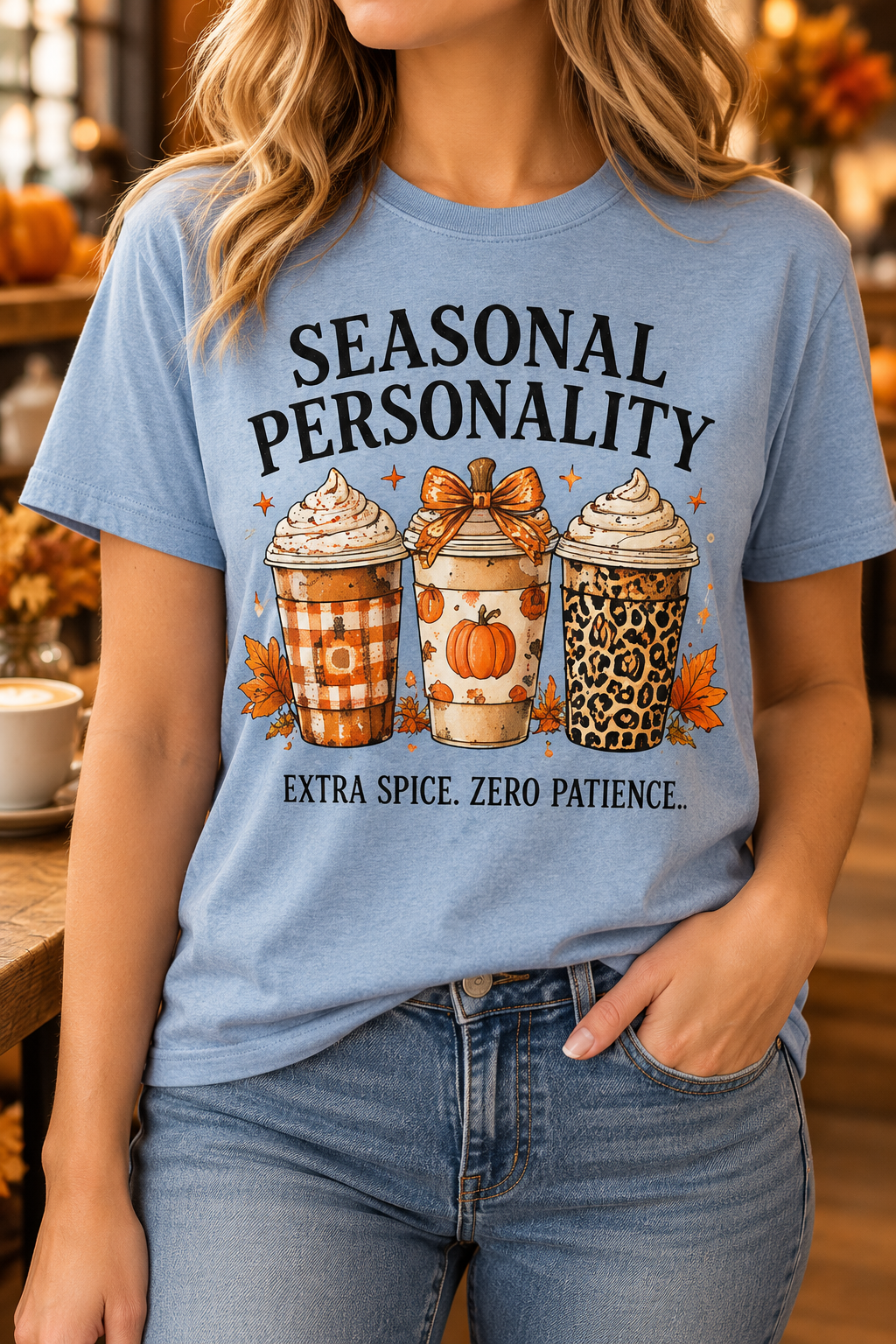 Seasonal Personality boutique modeled mockup