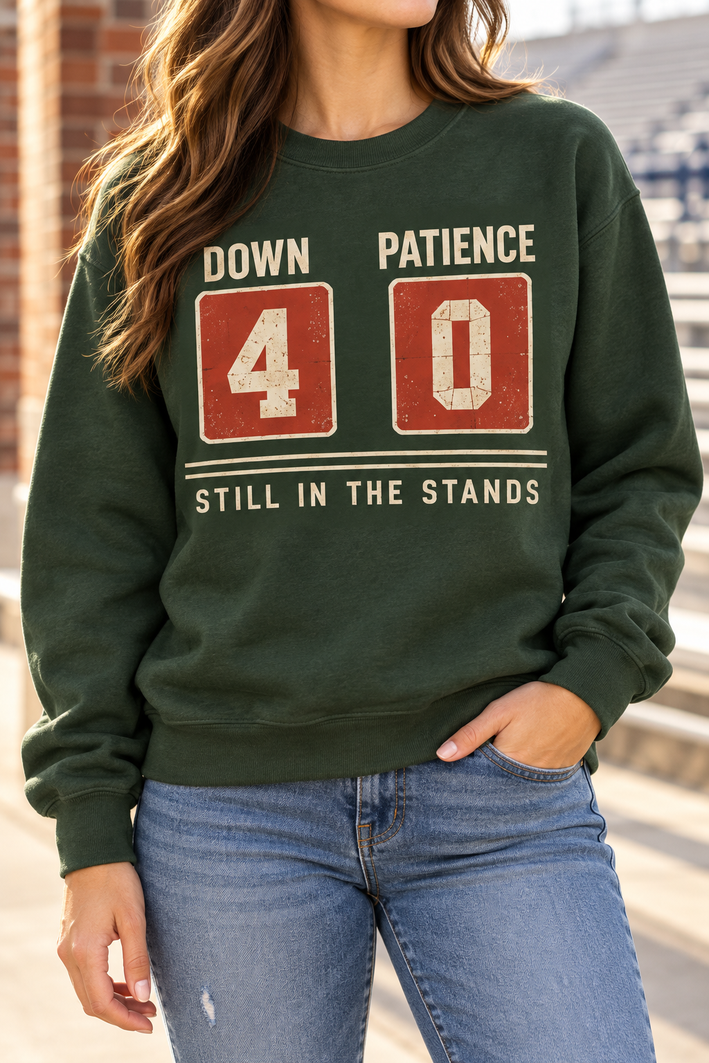 Down 4, Patience 0 boutique modeled mockup
