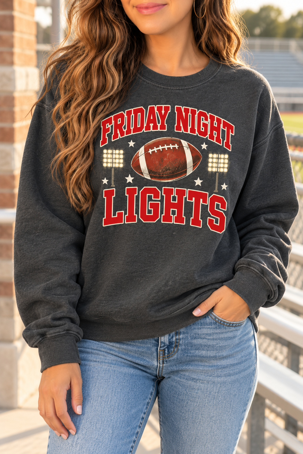 Friday Night Lights boutique modeled mockup