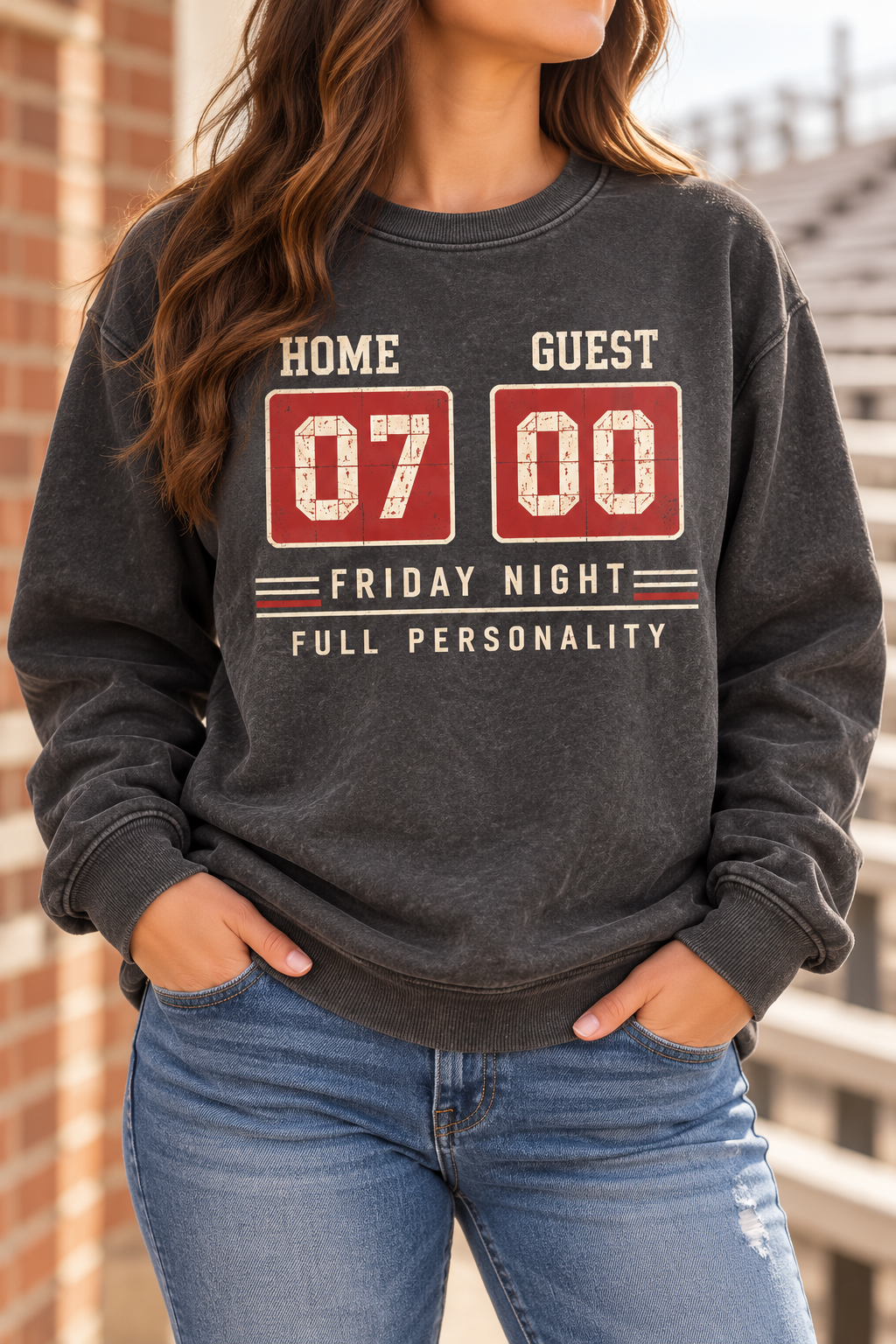 Friday Night Scoreboard boutique modeled mockup