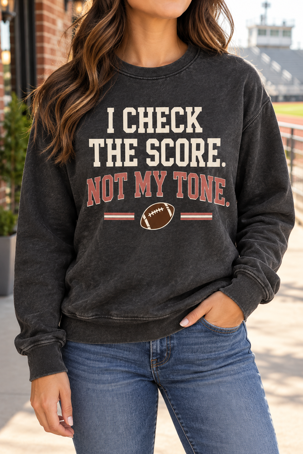 I Check the Score. Not My Tone. boutique modeled mockup