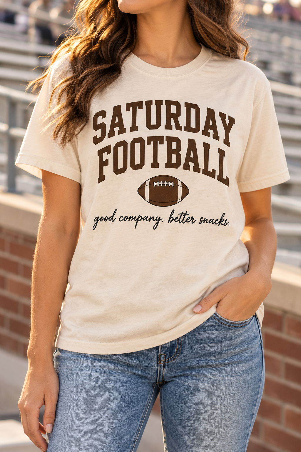 Saturday Football boutique modeled mockup
