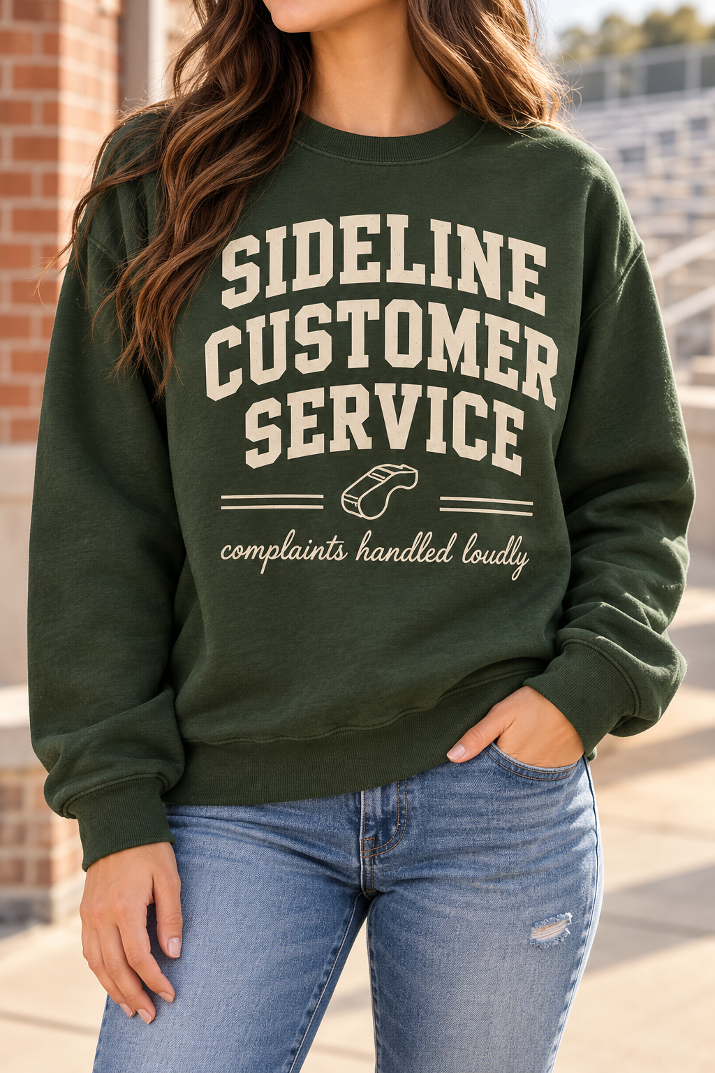 Sideline Customer Service boutique modeled mockup