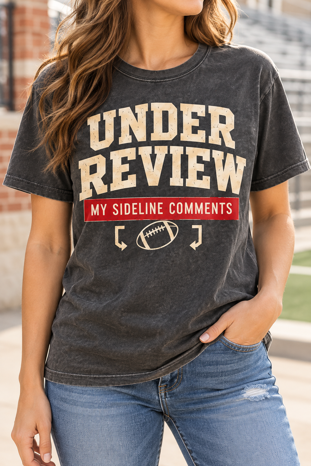 Under Review: My Sideline Comments boutique modeled mockup