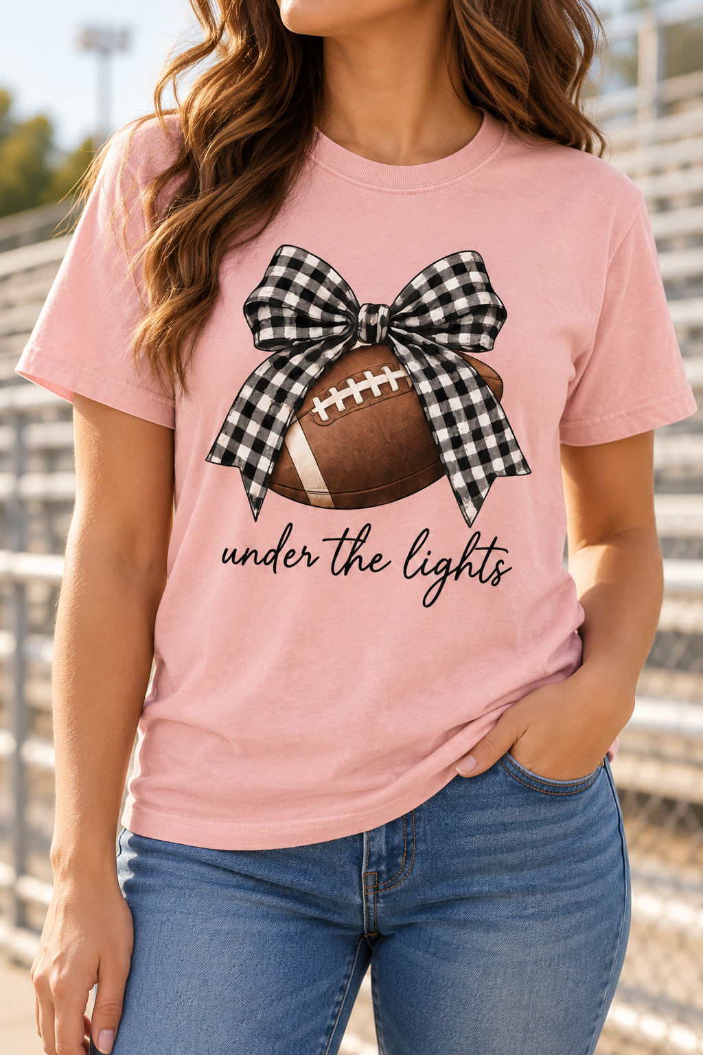 Under the Lights boutique modeled mockup