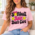 Softball Hair, Don’t Care boutique modeled mockup