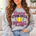 Raising Strong Girls & Softball Players boutique modeled mockup