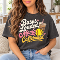 Bases Loaded, Mama Caffeinated boutique modeled mockup