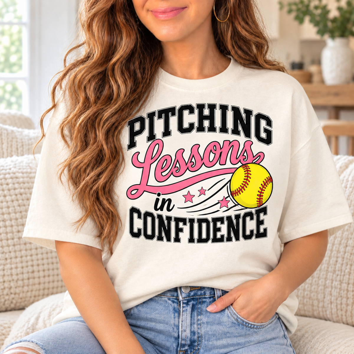 Pitching Lessons in Confidence boutique modeled mockup