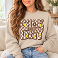 Game Day: Brown Checkerboard boutique modeled mockup