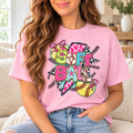 Softball: Retro Pattern Collage boutique modeled mockup