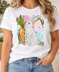 Boho Easter Bunny & Carrot boutique modeled mockup