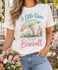 A Little Rain, a Lot of Baseball boutique modeled mockup
