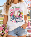 Ballgames & Blooms boutique modeled mockup